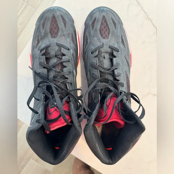 Adidas AdiZero Crazy Light Black/Red Size 13 - Picture 4 of 8